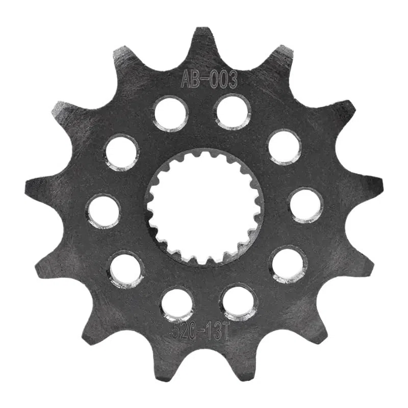 Sprocket avant 13T 20CRMNI 520 à chaîne à chaîne Small Gear compatible avec YZ125 2005-2023 WR250 WR 250 YZ250 YZ 250 F 2001-2023