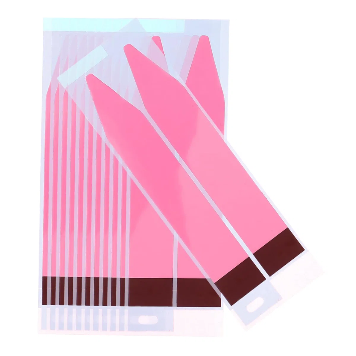 Lot de 12 feuilles de bandes adhésives pour batterie de téléphone portable avec adhésif puissant pour fixation de la batterie