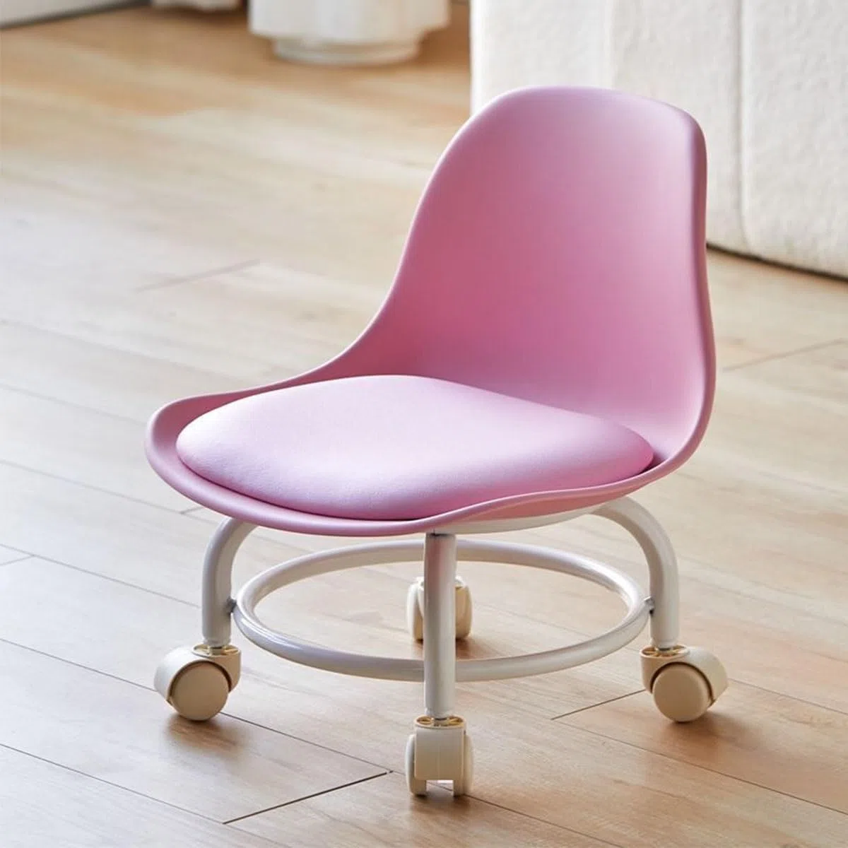 Tabouret Roulant avec Roues à 360 degrés – Plastique métal pour la Maison, Le, Le Bureau, Le Massage, Le Magasin