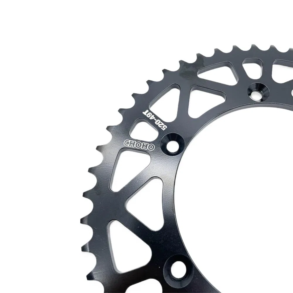 520 49t Plaque de chaîne de pignon arrière en acier pour vélo de vélo en terre matecross SEF 125 500 pièces de moto hors route compatibles avec divers modèles
